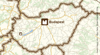 Landkarte Budapest in Ungarn